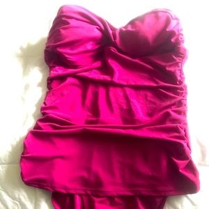 Jantzen one piece strapless bathing suit